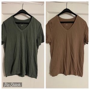 Two V-Neck Tees